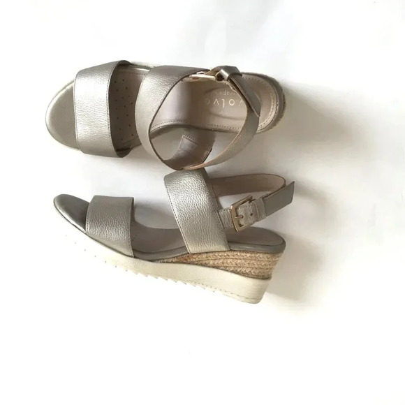 Evolve by Easy  Spirit Womens wedge sandal Heels Tan 7.5 Medium - Picture 7 of 12